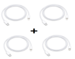 Picture of USB-C To Lightning Cable Compatible For Apple iPhone/iPad | 1M White