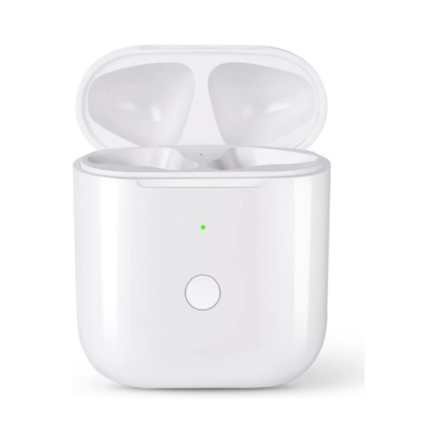 alt="Wireless Charging Case Replacement compatible for AirPods 1 & 2 Generation"