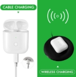 alt="Airpod 1st And 2nd Generation Perfect Charger Case Replacement With Cable And Charger"