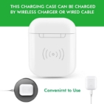 alt="Airpod case compatible with for Airpods gen 1/2 Wireless Charger"