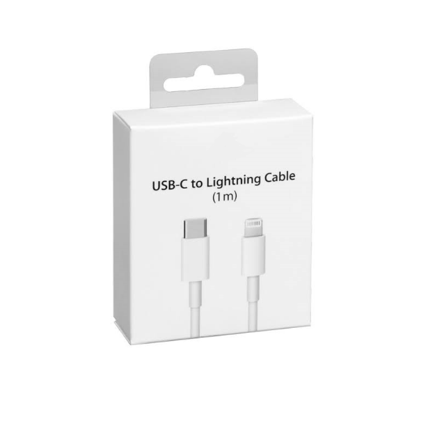 Picture of USB-C To Lightning Cable Compatible For Apple iPhone/iPad | 1M White