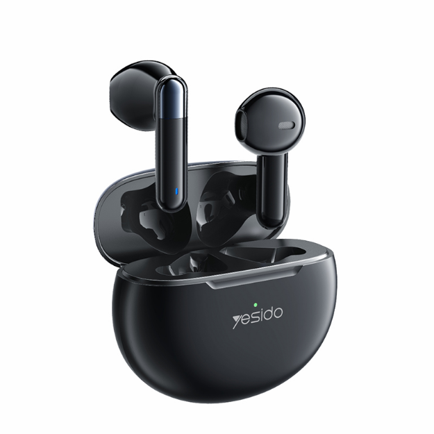 Picture of Wireless Earbuds Bluetooth 5.3 Earbuds HiFi Stereo with 36H Playtime Bluetooth Headphones for Sport and Working | Black | Powered by Yesido