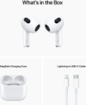 alt="Airpods 3rd Generation With Magsafe Charging Case And USB-C to Lightning Cable"