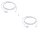 alt="Pack Of 2 USB To Lightning Cable For All iPhone Models"