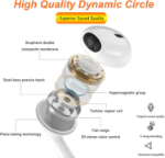 Picture of In Ear HiFi-Audio Stereo Noise Isolating with Mic Compatible with iPhone 14/ 13/11/12 Pro Max/XR/X/8/7/SE/XS Max/XS/X