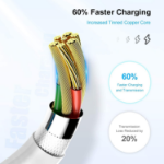 Picture of Fast Charging  USB  To Lightning  Cable Compatible With Apple iPhone | White