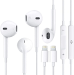 Picture of EarPods with Lightning Connector for Apple iPhone- with Microphone and Volume Control,Noise earphone Cancellation