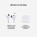 Picture of AirPods 4th  Generation with Active Noise Cancellation Bluetooth Headphones, Adaptive Audio, Transparency Mode USB-C Charging Case, Wireless Charging, H2 Chip