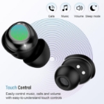 Picture of Wireless Earbuds Bluetooth 5.4, Noise Cancelling, 47H Playtime, LED Display, Touch Control, IPX7 Waterproof