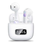 Picture of Wireless Earbuds Bluetooth 5.3, 4 Mic ENC, 42H Playtime, LED Display, Touch Control, IP6 Waterproof