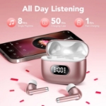 Picture of Wireless Earbuds Bluetooth 5.3, 4 ENC Mic, 50H HiFi Stereo, IPX7 Waterproof, LED Display, Noise Cancelling