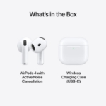 Picture of AirPods 4th Generation with Active Noise Cancellation, Adaptive Audio, and H2 Chip – USB-C Charging Case & Wireless Charging