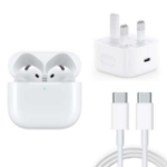 Picture of AirPods 4th  Generation with Active Noise Cancellation Bluetooth Headphones, Adaptive Audio, Transparency Mode USB-C Charging Case, Wireless Charging, H2 Chip